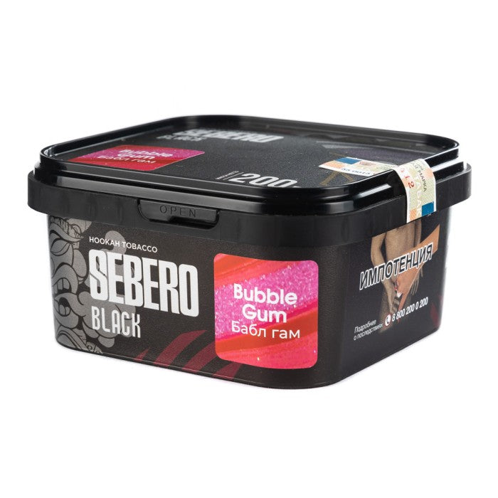 Sebero Black Bubble Gum Hookah Tobacco 200g