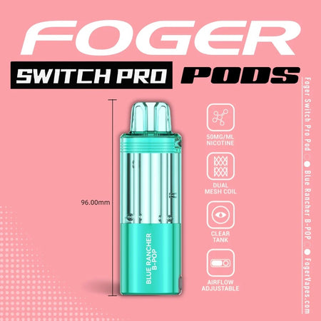 Foger Switch Pro Pod | 30K Puffs – Blue Rancher