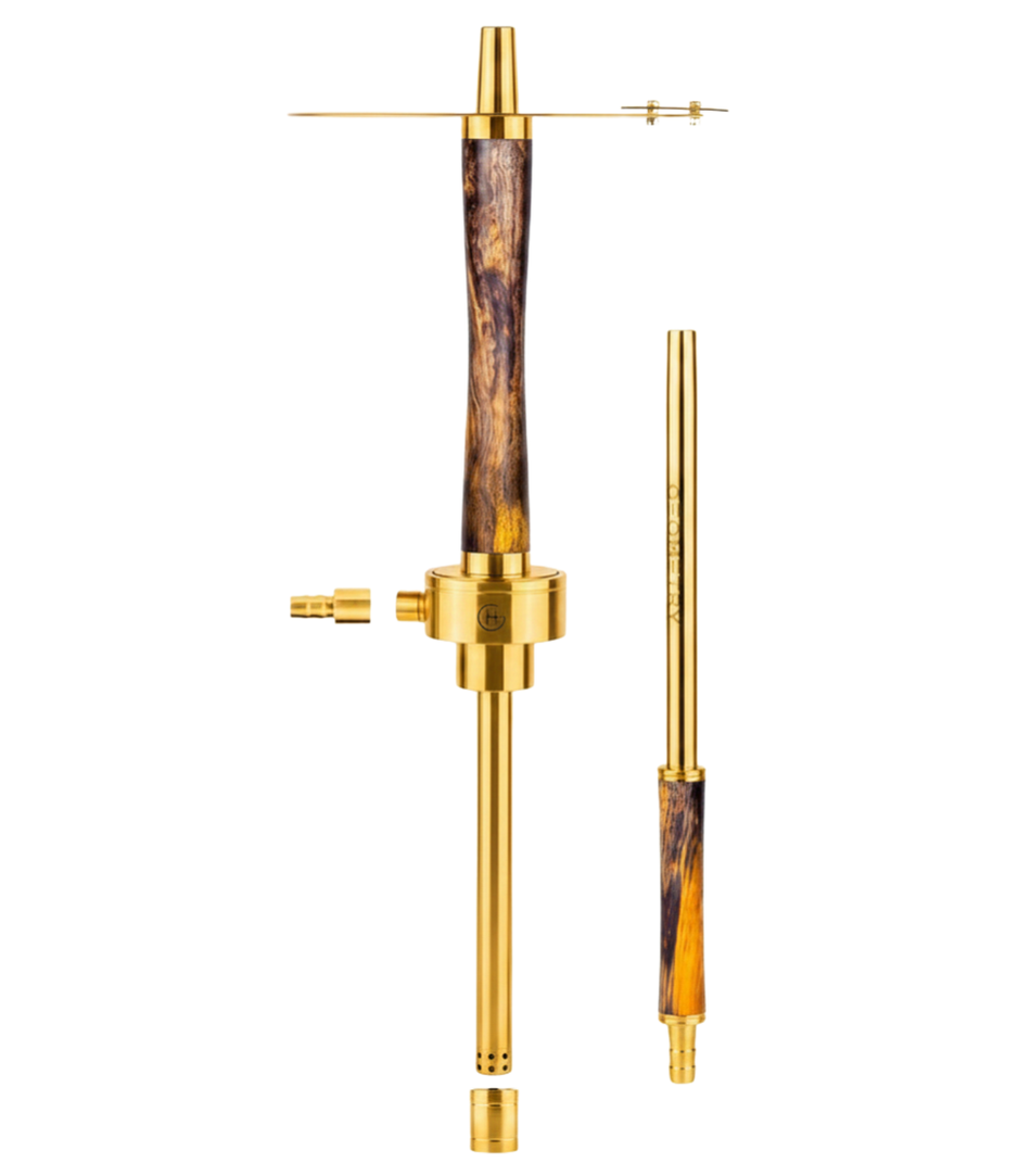 Geometry – Gold Stab Quartz Hookah