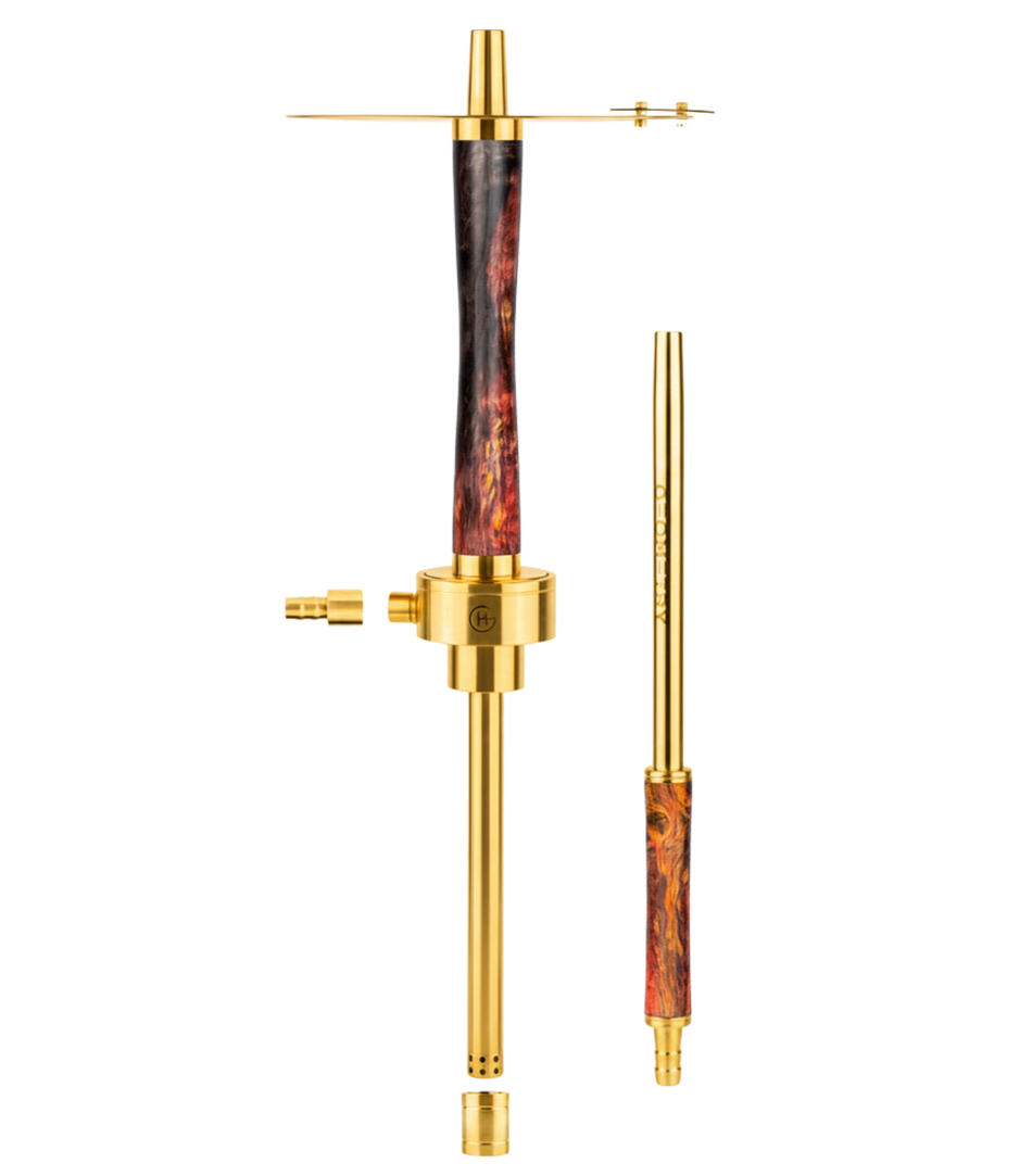 Geometry – Gold Stab Amethyst Hookah