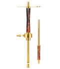 Geometry – Gold Stab Amethyst Hookah