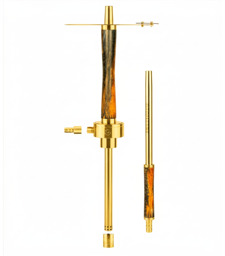 Geometry – Gold Stab Lazurite Hookah