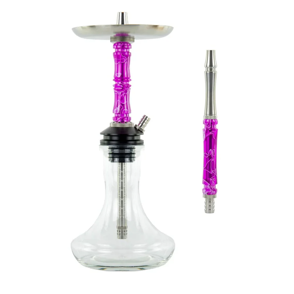 Moze Breeze Two Wavy Purple Hookah
