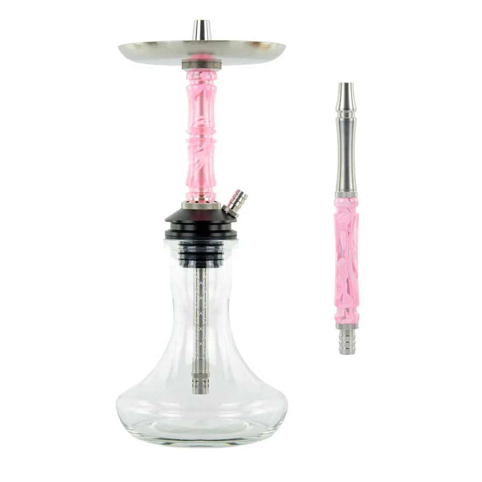 Moze Breeze Two Wavy Pink Hookah