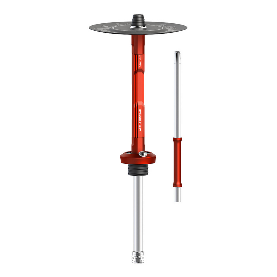 Alpha Hookah ORO Light Ruby Red