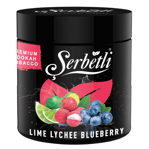 Serbetli Lime Lychee Blueberry Hookah Tobacco 250gr