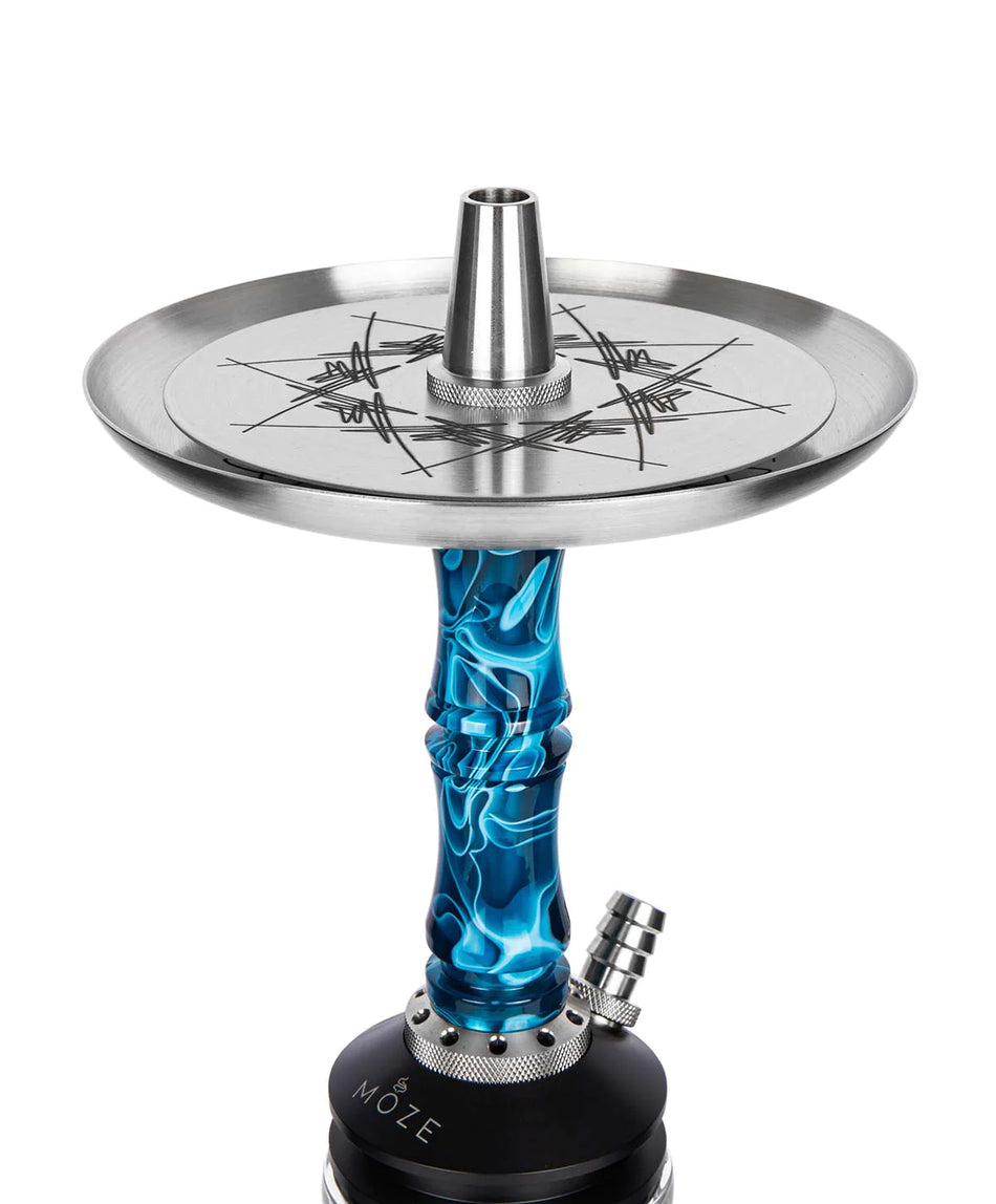 Moze Breeze Two Wavy Blue Hookah