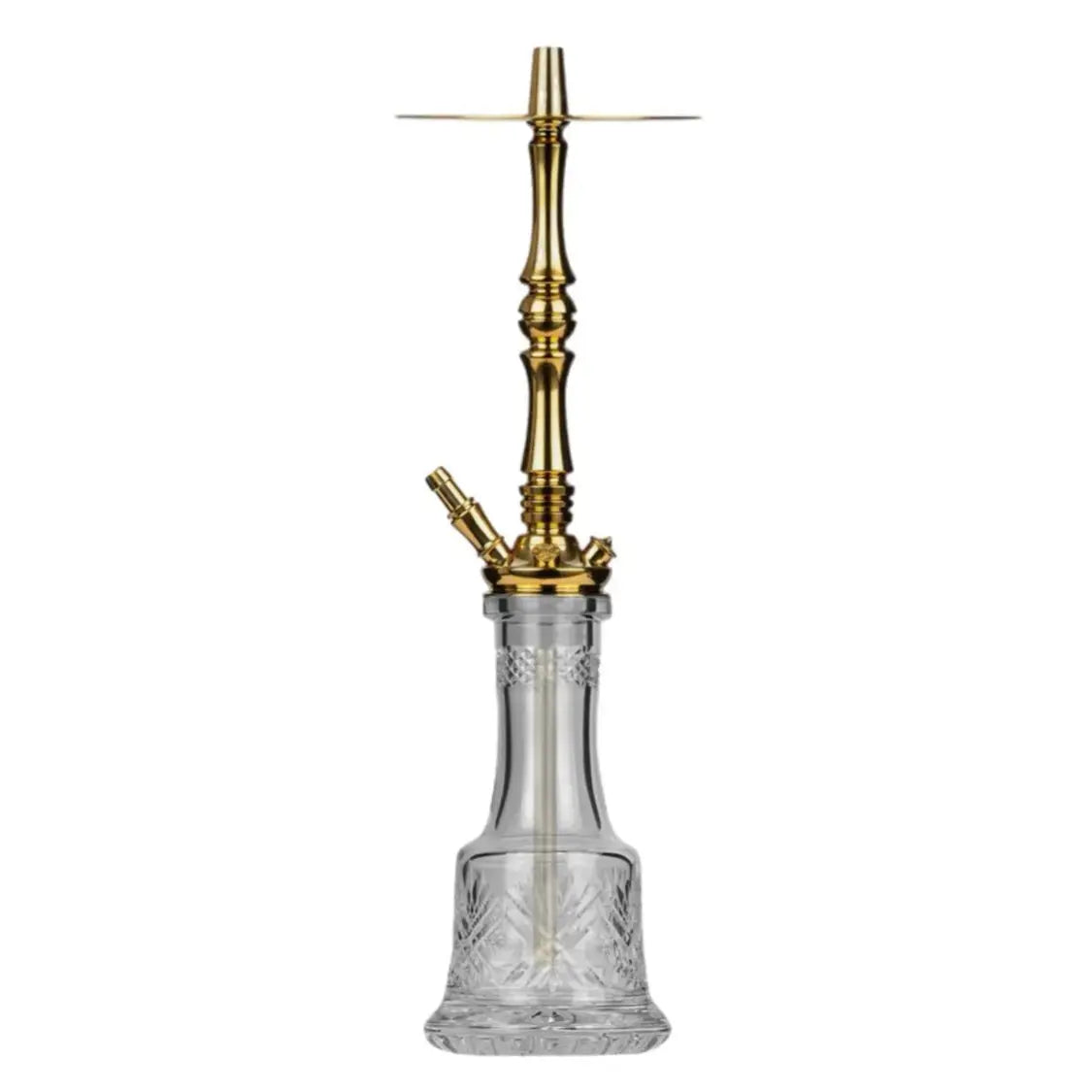 Moze Tradi L Full Set - Gold - Cut Glass Vase - SoBe Hookah