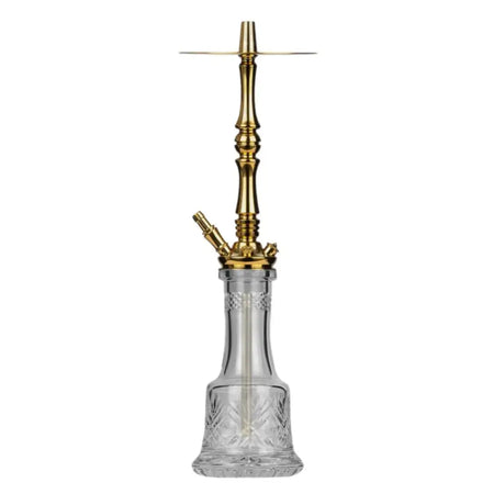 Moze Tradi L Full Set - Gold - Cut Glass Vase - SoBe Hookah