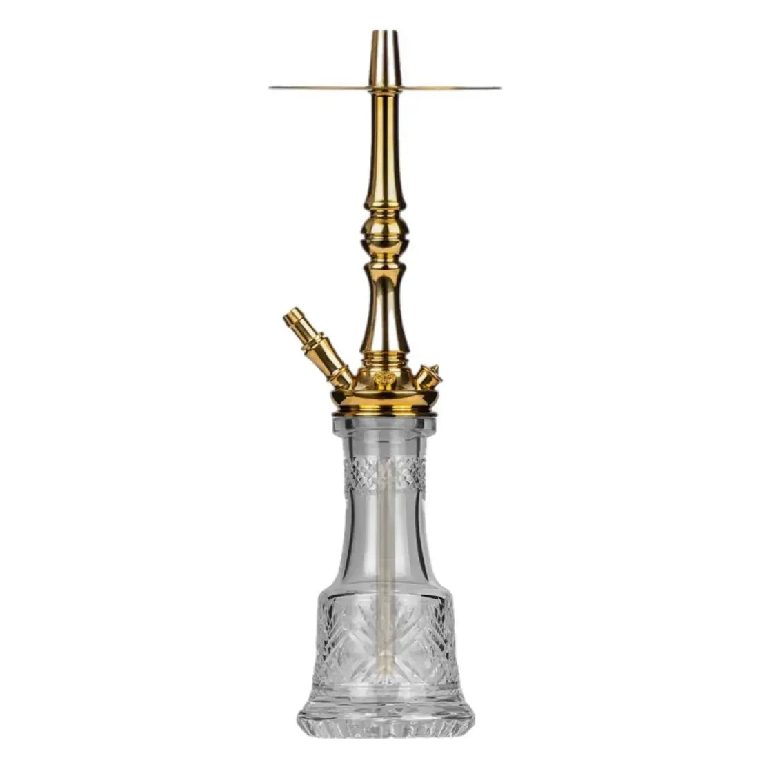 Moze Tradi - M - Full Set - Gold - Cut Glass Vase - SoBe Hookah