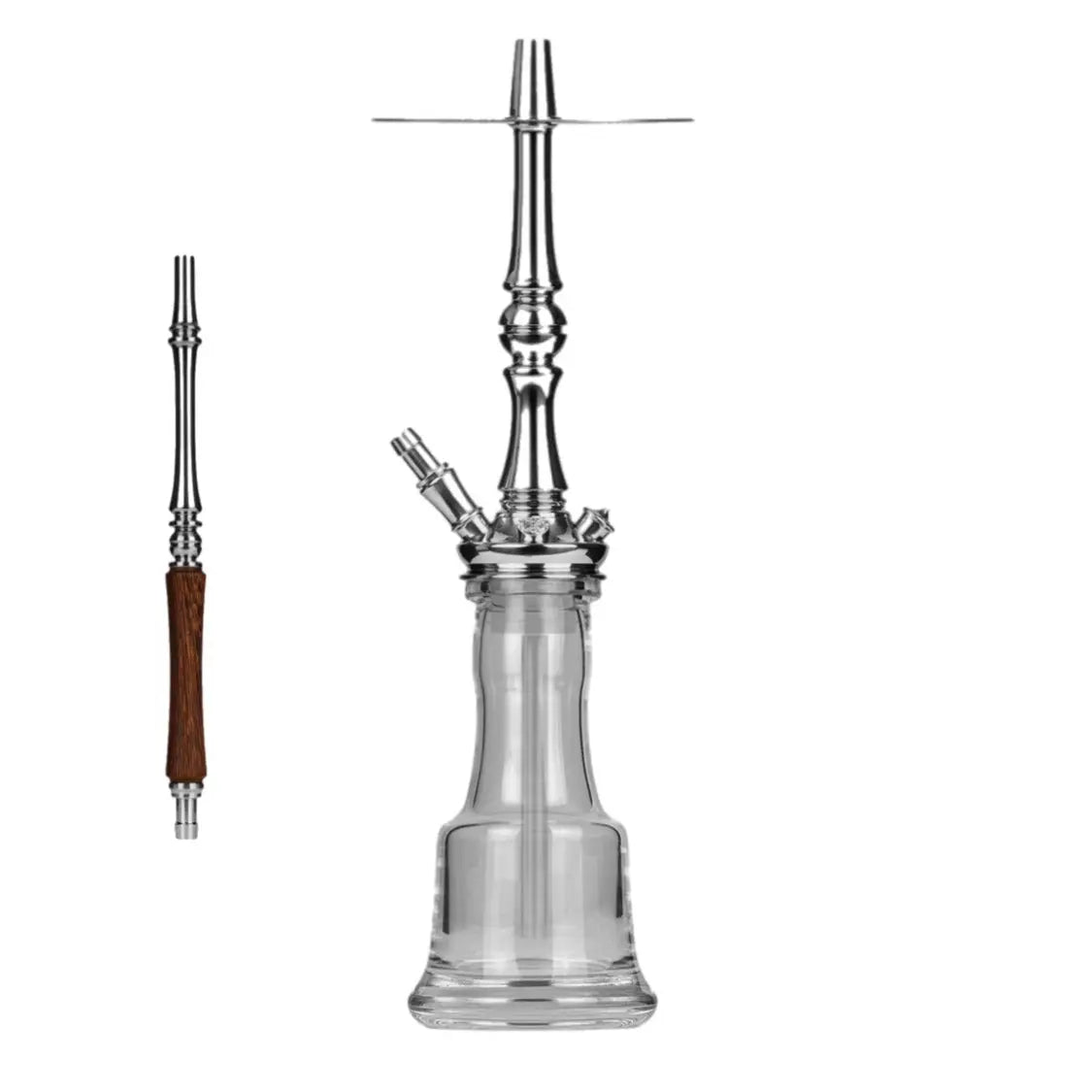 Moze Tradi - M - Full Set - Silver - Cut Glass Vase - SoBe Hookah