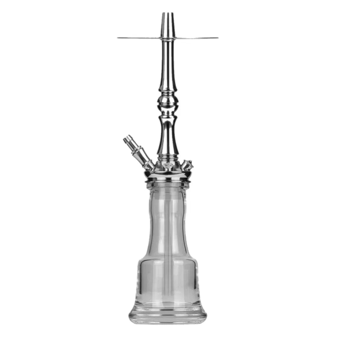 Moze Tradi - M - Silver - Cut Glass Hookah Vase - SoBe Hookah