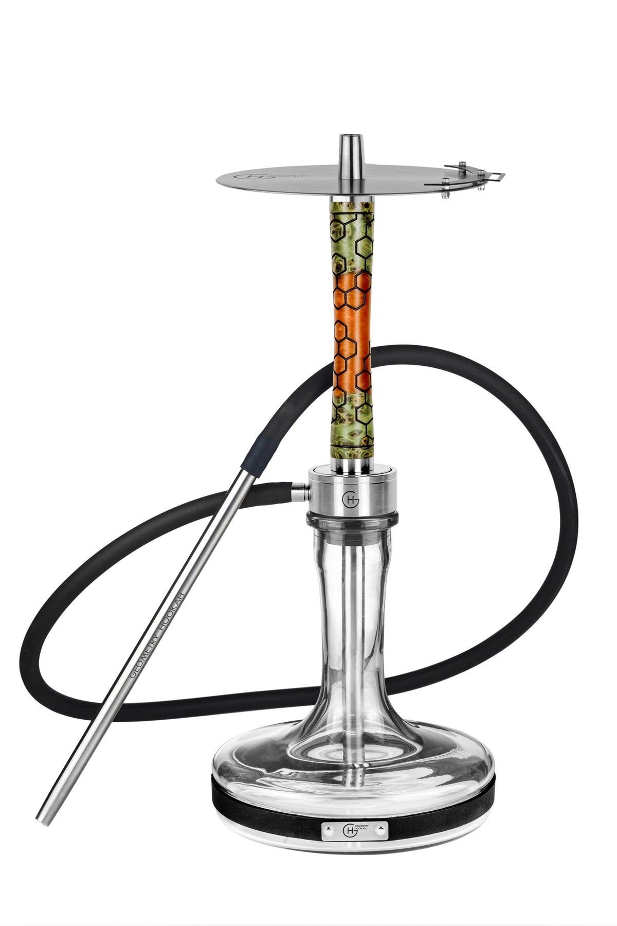 Geometry Hookah Big Bro Stab HoneyComb | Green-Orange