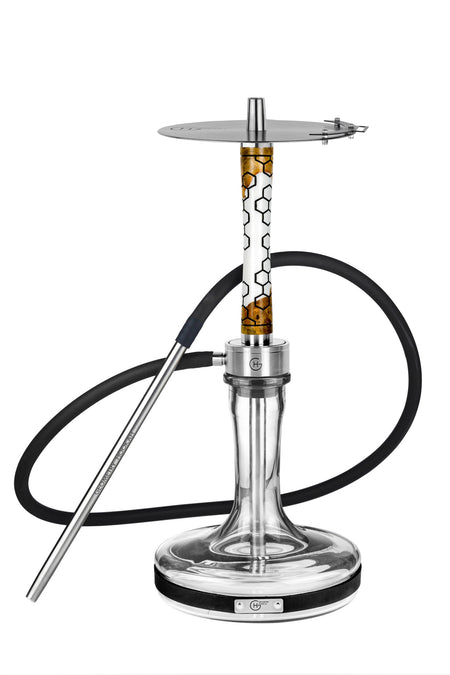 Geometry Hookah Big Bro Stab HoneyComb | Gold-White