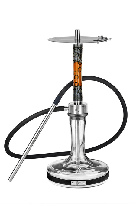 Geometry Hookah Big Bro Stab HoneyComb | Black-Orange