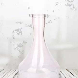 Vessel Drop Pinkish Clear Hookah Base