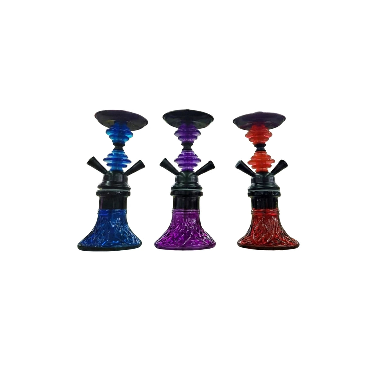 Pumpkin Hookah 9″ Two Hose Mix Colors