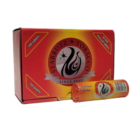 Starbuzz Quick Light Coconut Charcoals 40 MM Box 100 Pieces - SoBe Hookah