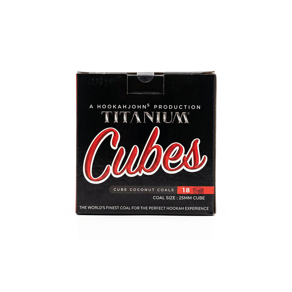 Titanium Cubes 25mm Charcoal 18 pcs