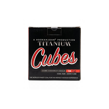 Titanium Cubes 25mm Charcoal 18 pcs