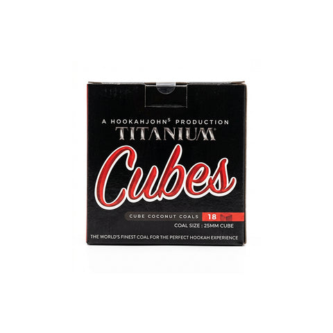 Titanium Cubes 25mm Charcoal 18 pcs