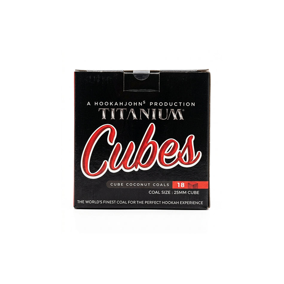 Titanium Cubes 25mm Charcoal 18 pcs