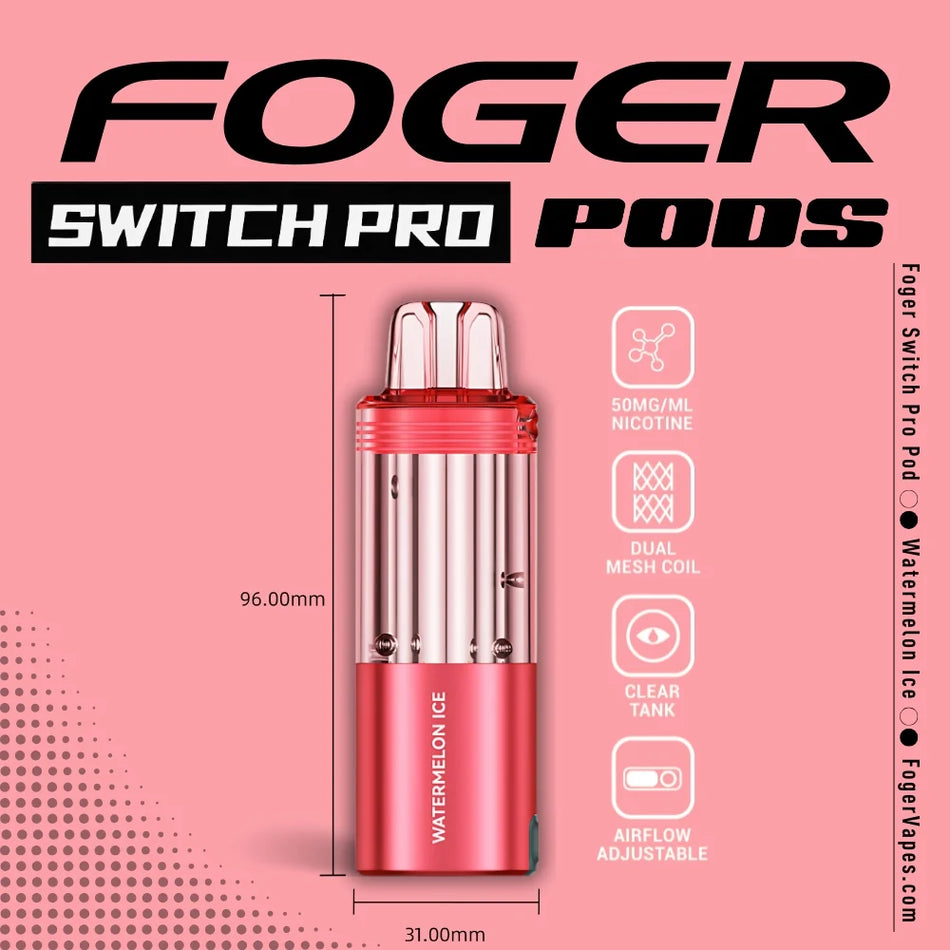 Foger Switch Pro Pod | 30K Puffs – Watermelon Ice