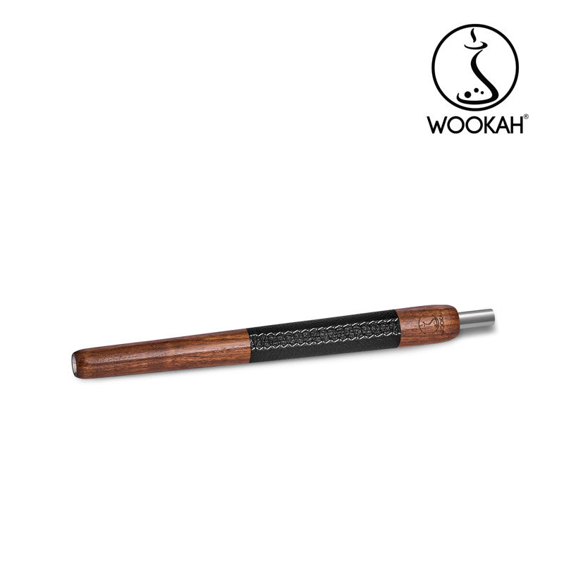 WOOKAH – Mouthpiece Leather Black WALNUT
