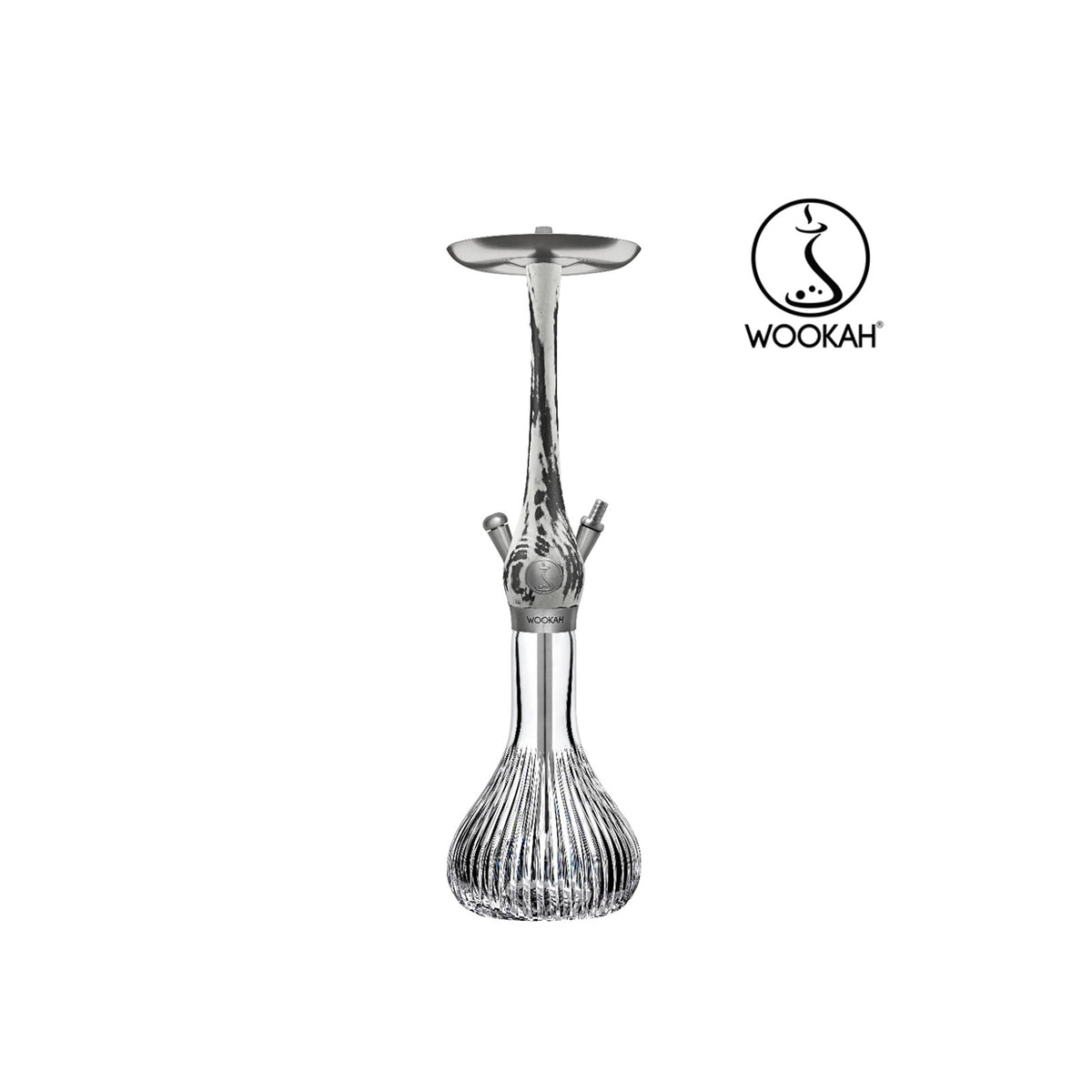 Wookah White Black Body & Onion Base