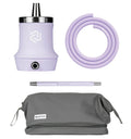 Amotion Roam Mauve FUll Travel Hookah Set