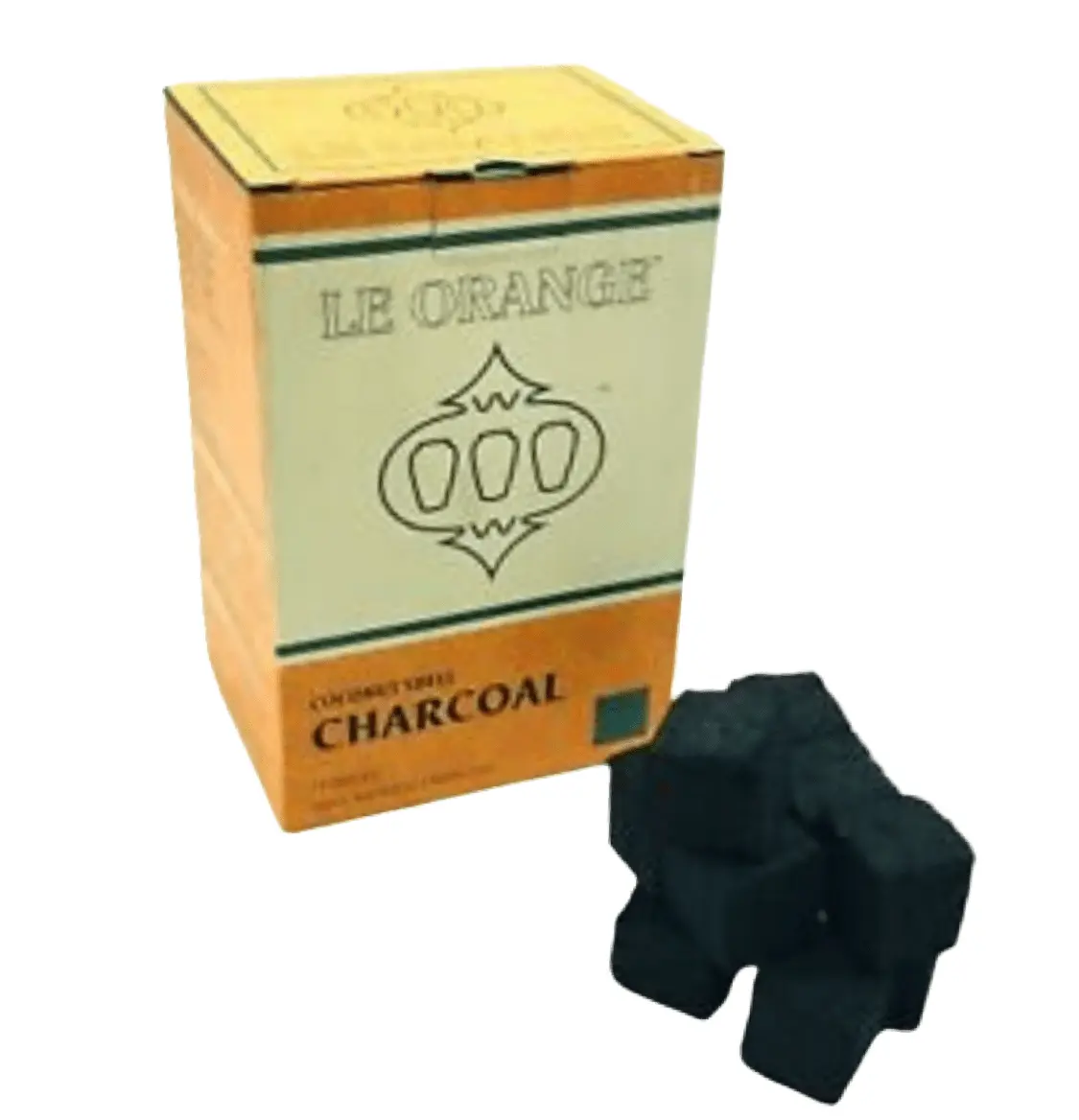 Le Orange Coconut Coals 1 kg ( 72 /26mm Cubes) - SoBe Hookah