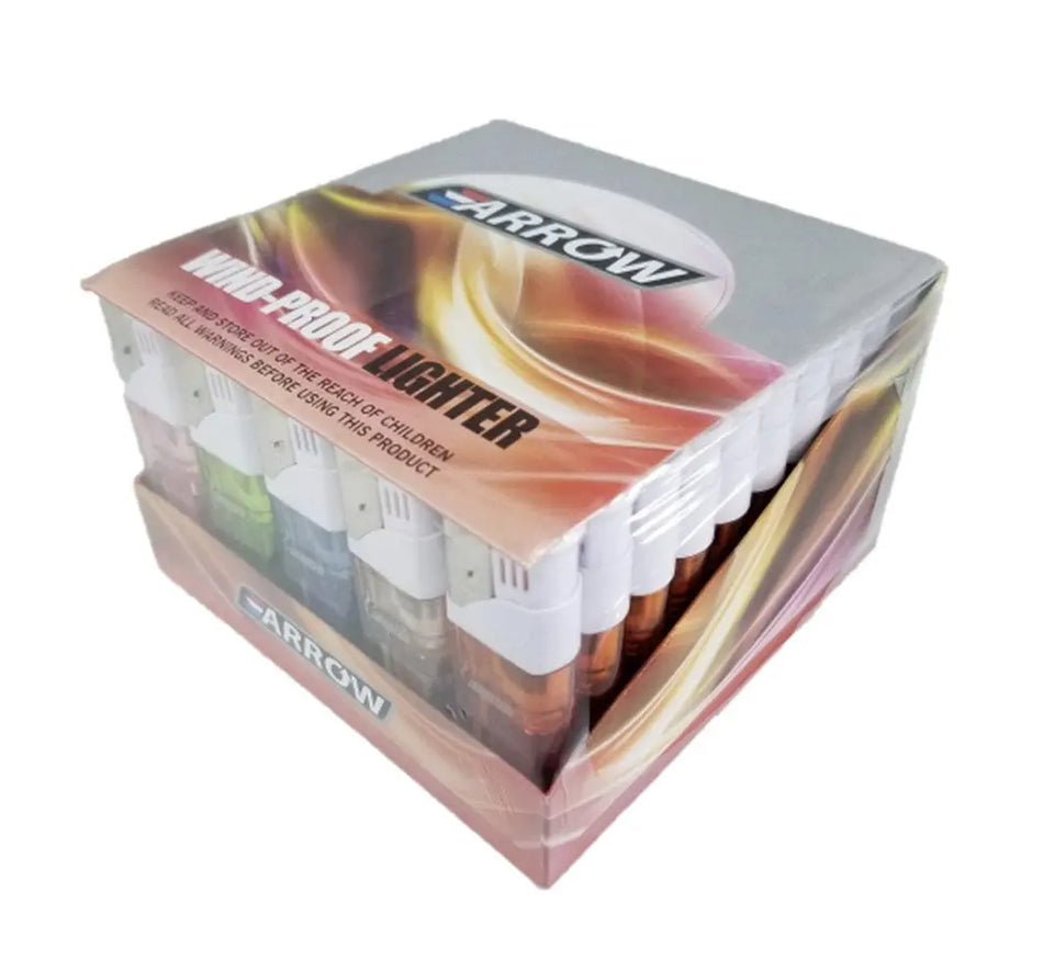 Arrow Windproof Lighter Pack 50ct - SoBe Hookah