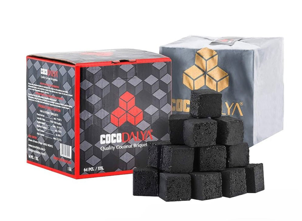 Adalya CocoDalya Coconut Hookah Coals Charcoals - 72 Count Cubes (1kg)