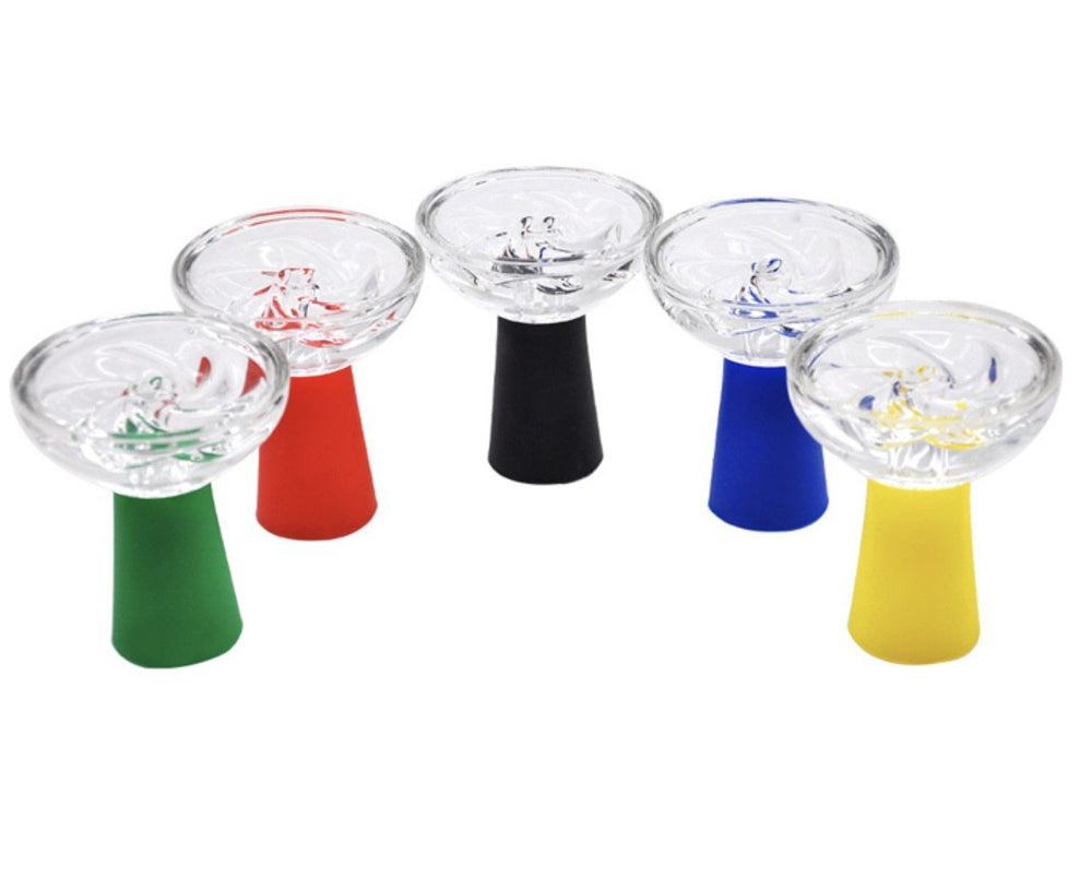 Hookah Bowl Set - Silicone Phunnel Bowl With Inside Glass +