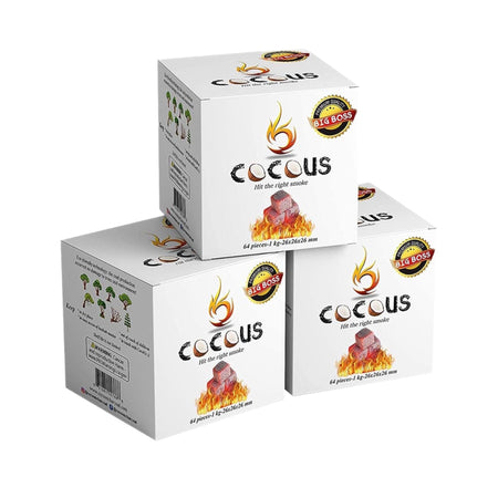 Cocous Big Boss Coconut Coals 1 kg 64 Large cubes - SoBe Hookah