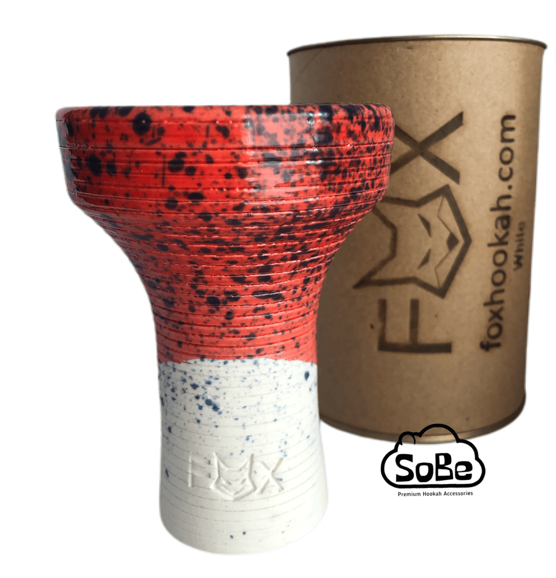 FOX Killer Hookah Bowl Glazed white Clay - SoBe Hookah