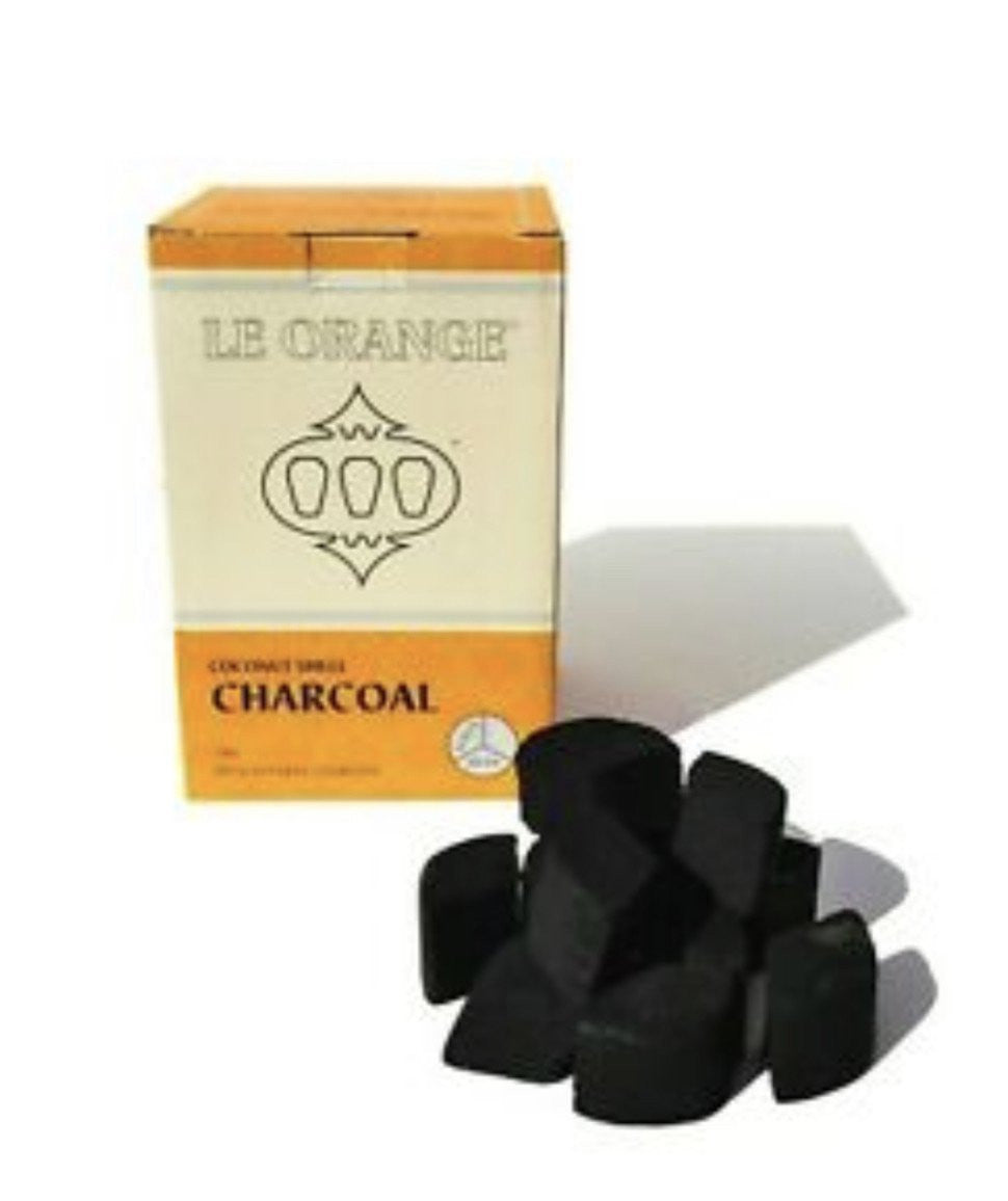 Le Orange Hookah Coconut Charcoal 72pc “Lotus Head” Master Case 10kg - SoBe Hookah