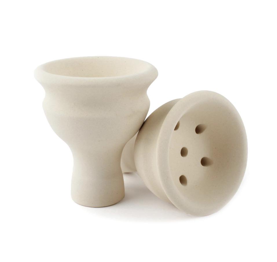 Maklaud Classic Syrian white Clay Hookah Bowl - SoBe Hookah