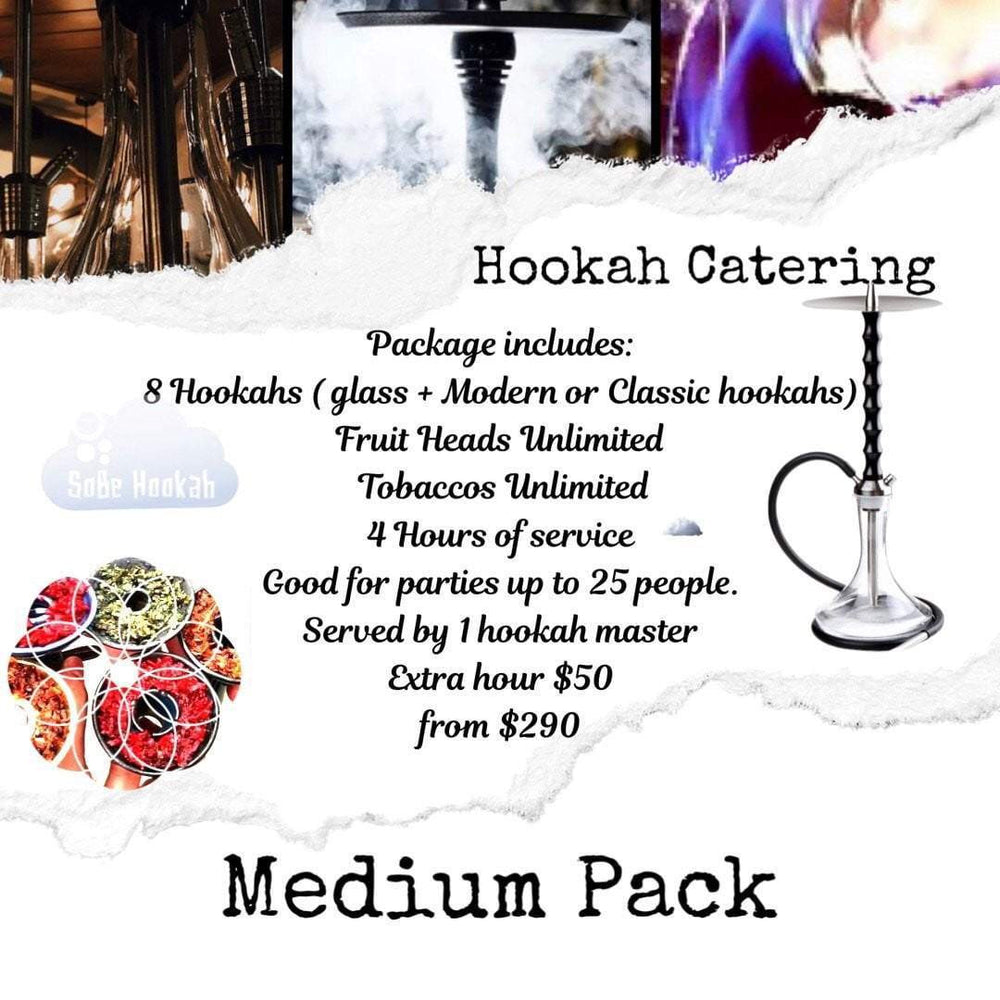 Miami Hookah Catering Medium Package - SoBe Hookah