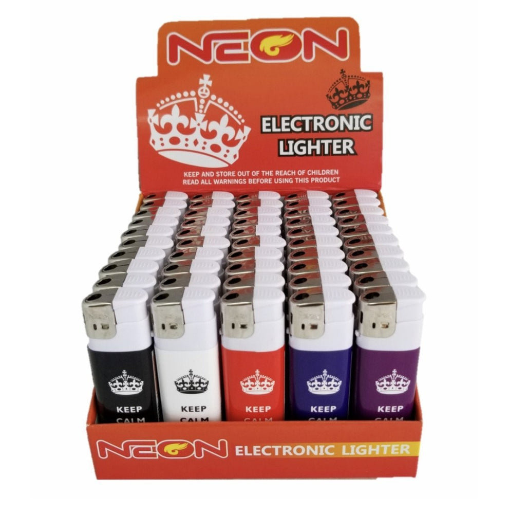 Neon Keep Calm Lighter Pack 50ct - SoBe Hookah