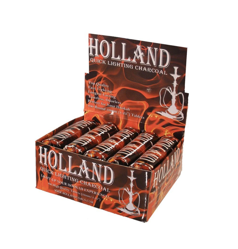 Quick Light Charcoal Coal 33mm tablet Holland 100 pieces - SoBe Hookah