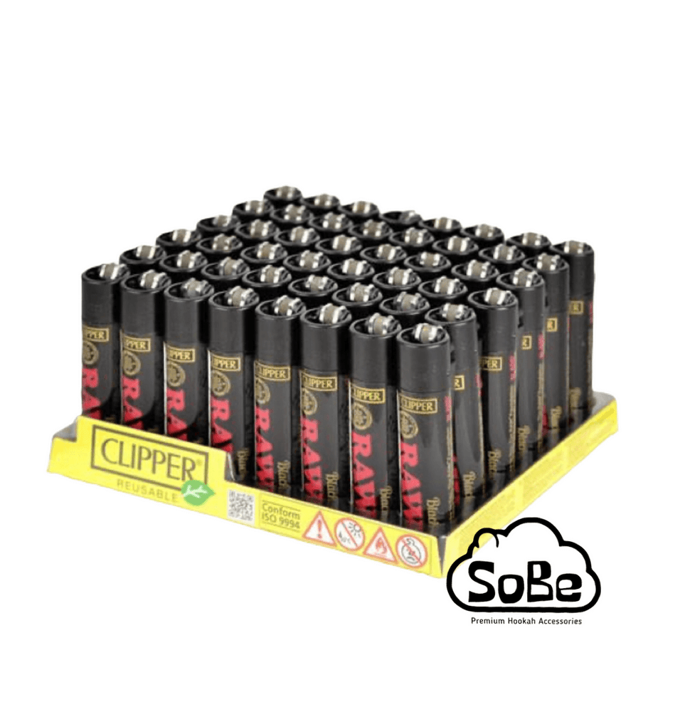 RAW Clipper Black Lighter 48count