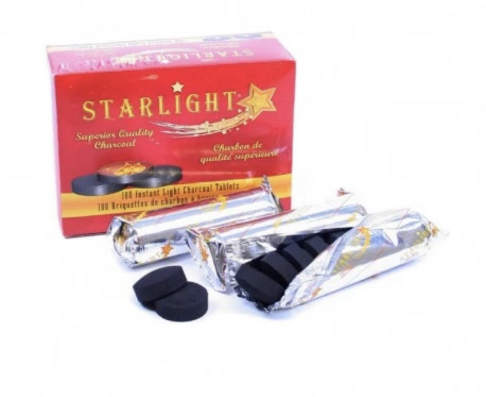 Starlight Charcoal 40mm Instant Light Charcoal Tablets Roll 10pc - SoBe Hookah